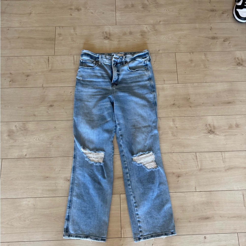Good American Women's Blue Distressed Jeans